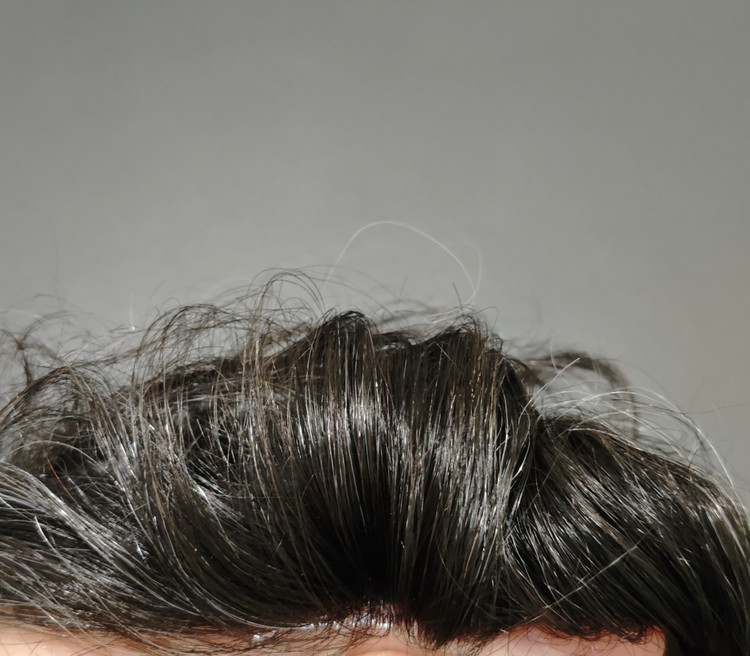 پروتز مو دورسیلیکون نیوزلندی 16x22 رنگ 20 درصد سفیدی